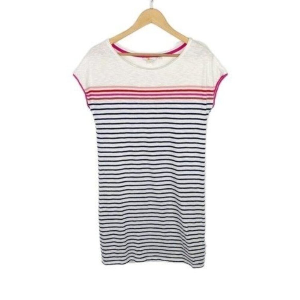 Boden Paulina Jersey Dress Ivory Multi Stripe Size 6